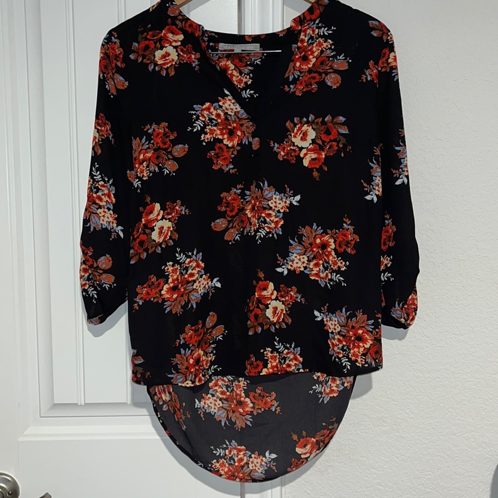 Daniel Rainn Floral Blouse Petite Small